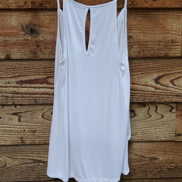 Bisou Bisou crepe wrap top M summer-crispy white - Picture 5 of 5